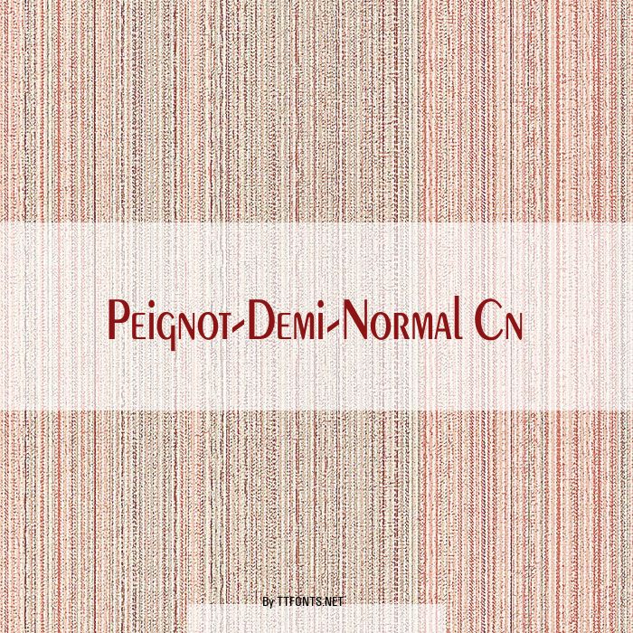 Peignot-Demi-Normal Cn example